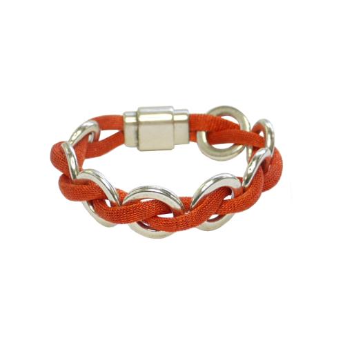 Viskose-/ Perlonarmband, orange