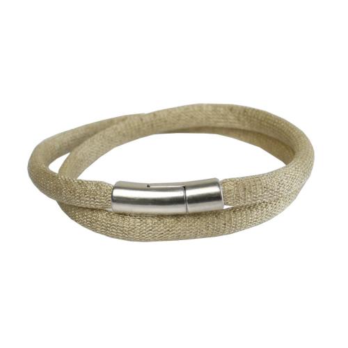 Viskose-Perlon-Armband, creme