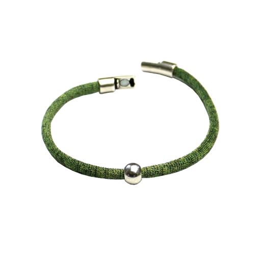 Viskose-Perlon-Armband, grün