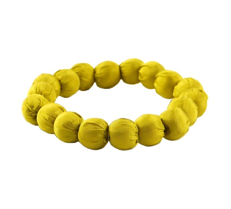 Seidenarmband, bananengrün