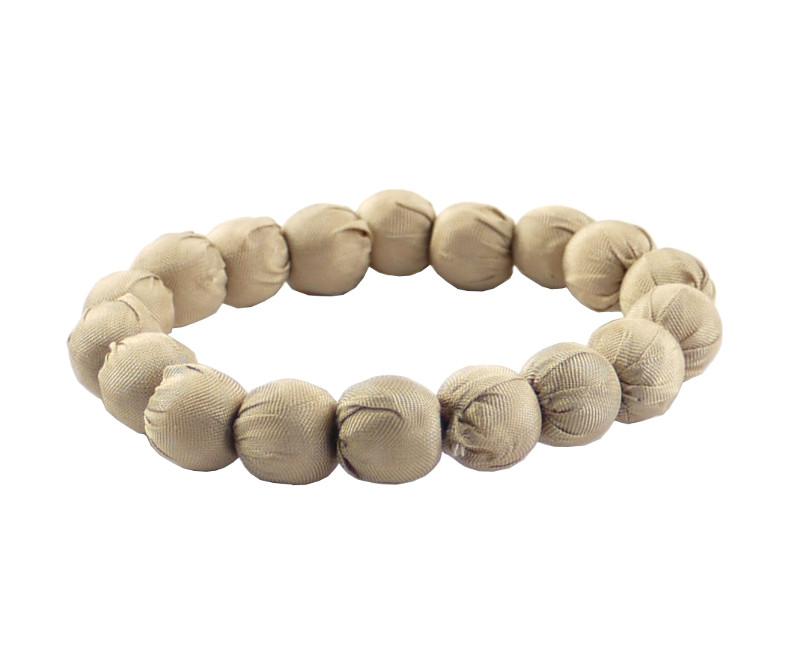 Seidenarmband, hellbeige