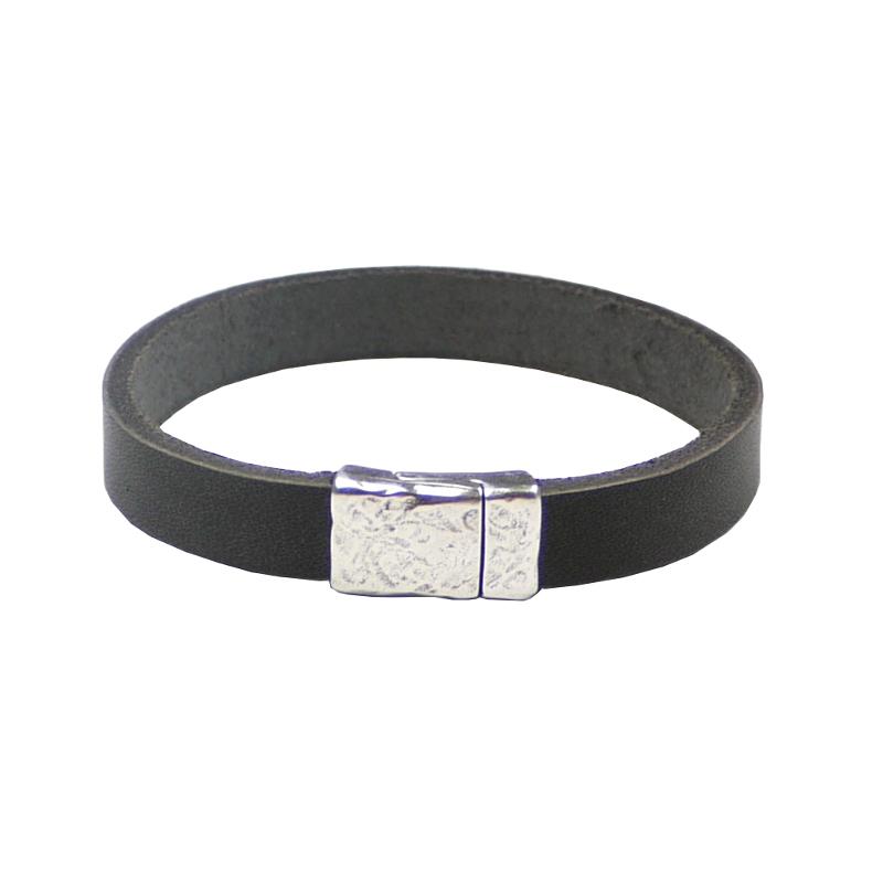 Lederarmband mit Magnetverschluss, dunkelbraun