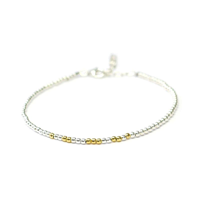 Silber-Armband, silber-gold